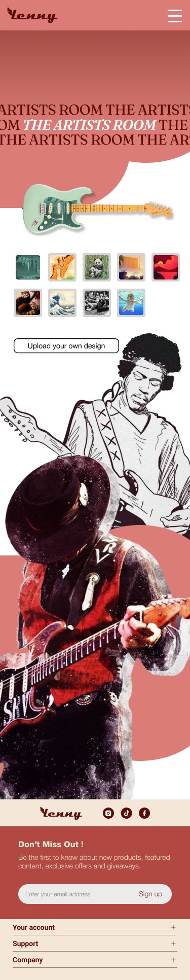 Lenny Guitar Shop mobile version